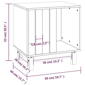 Dog House Honey Brown 50x40x52 cm - Solid Pine Wood