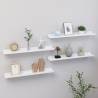 Wall Shelves 4 pcs White 60x9x3 cm Colour white Size 60 x 9 x 3 cm Quantity in Package 4 Number of Pieces 1 