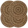 Placemats 4 pcs Dark Brown 38 cm Round Jute Colour dark brown Quantity in Package 4 Material jute 