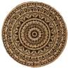 Handmade Dark Brown Jute Placemats - 4 Pcs (38 cm Round)