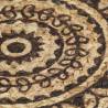 Handmade Dark Brown Jute Placemats - 4 Pcs (38 cm Round)