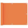 Balcony Screen Orange 75x600 cm Oxford Fabric Colour orange Size 75 x 600 cm Quantity in Package 1 