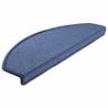 Carpet Stair Treads 15 pcs Blue - Non-Slip & Stylish