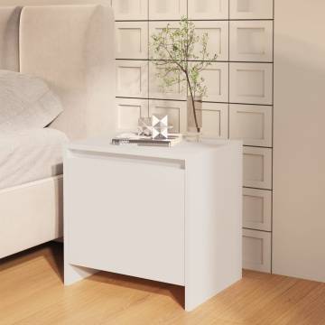 Elegant White Bedside Cabinets - 2 pcs | Hipomarket