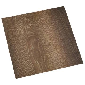 Self-adhesive PVC Flooring Planks - 55 pcs - 5.11 m² Brown