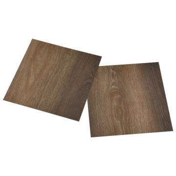 Self-adhesive PVC Flooring Planks - 55 pcs - 5.11 m² Brown