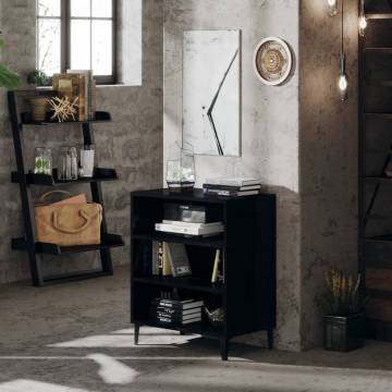 High Gloss Black Sideboard - 57x35x70 cm | Hipomarket UK