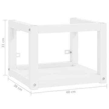 Wall-Mounted Bathroom Washbasin Frame - White, 40x38x31 cm