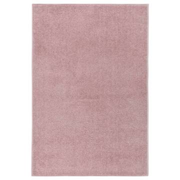 Elegant Pink Short Pile Rug 200x290 cm | Hipomarket