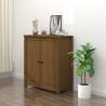 Sideboard Honey Brown 70x35x80 cm Solid Wood Pine Colour honey brown Quantity in Package 1 Model 2 door side cabinet 