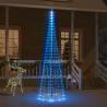 Christmas Tree on Flagpole - 310 Blue LEDs | 300 cm