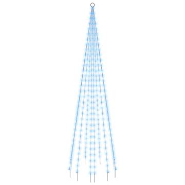 Christmas Tree on Flagpole - 310 Blue LEDs | 300 cm