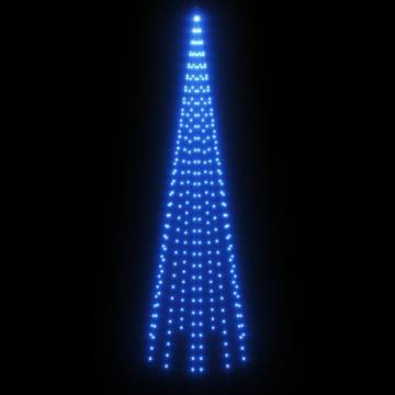 Christmas Tree on Flagpole - 310 Blue LEDs | 300 cm