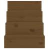 Pet Stair Honey Brown - Solid Pine Wood 40x49x47 cm | Hipo Market