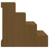 Pet Stair Honey Brown - Solid Pine Wood 40x49x47 cm | Hipo Market