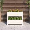 Elegant White Pine Planter - 77x25x66 cm | HipoMarket