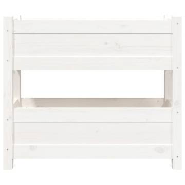 Elegant White Pine Planter - 77x25x66 cm | HipoMarket