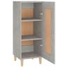 Stylish Concrete Grey Sideboard - 34.5x34x90 cm