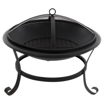 RedFire Fire Bowl Atlanta Black Steel 51 cm - Elegant Design