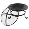 RedFire Fire Bowl Atlanta Black Steel 51 cm - Elegant Design