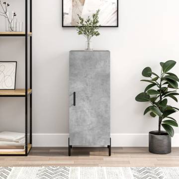 Modern Concrete Grey Sideboard 34.5x34x90 cm - HipoMarket