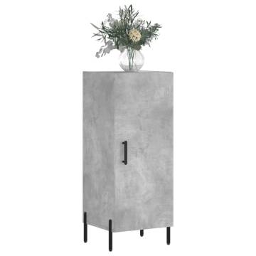 Modern Concrete Grey Sideboard 34.5x34x90 cm - HipoMarket