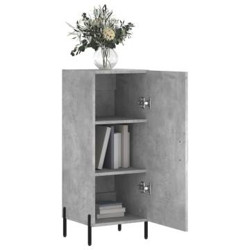 Modern Concrete Grey Sideboard 34.5x34x90 cm - HipoMarket