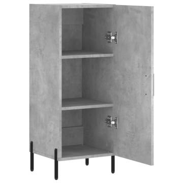 Modern Concrete Grey Sideboard 34.5x34x90 cm - HipoMarket