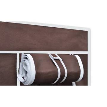 Durable Fabric Wardrobes 2 pcs Brown - Space Saving Solution