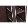 Durable Fabric Wardrobes 2 pcs Brown - Space Saving Solution