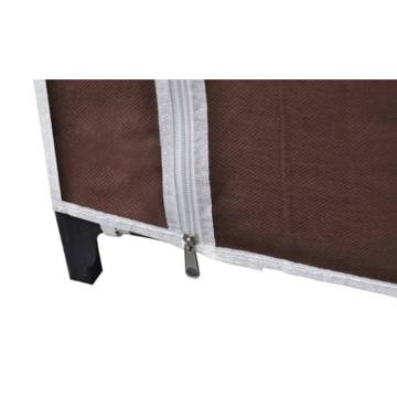 Durable Fabric Wardrobes 2 pcs Brown - Space Saving Solution