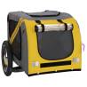 Pet Bike Trailer - Yellow & Grey | Durable & Comfortable