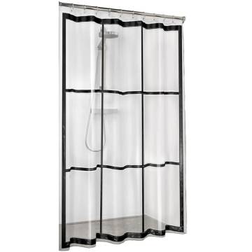 Sealskin Brix Transparent Shower Curtain - Eco-Friendly Design