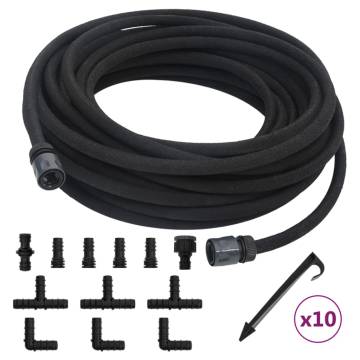 Garden Soaker Hose Black 0.6" 25m - Flexible & Efficient Irrigation