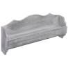 Elegant Wall Mounted Coat Rack Grey - 50x10x23 cm - HipoMarket