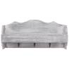 Elegant Wall Mounted Coat Rack Grey - 50x10x23 cm - HipoMarket