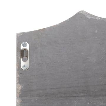 Elegant Wall Mounted Coat Rack Grey - 50x10x23 cm - HipoMarket