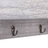 Elegant Wall Mounted Coat Rack Grey - 50x10x23 cm - HipoMarket