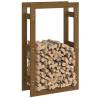 Firewood Rack Honey Brown - Solid Pine Wood Storage 60x25x100 cm