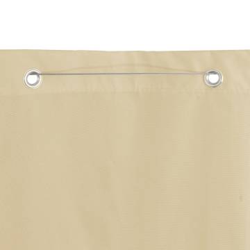 Balcony Screen Beige 140x240 cm Oxford Fabric - Hipomarket