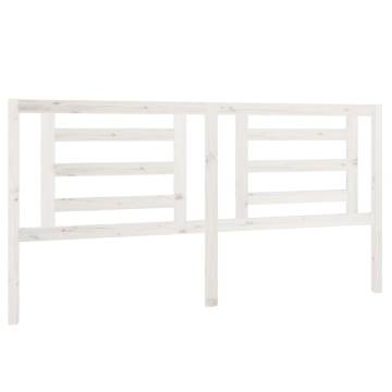 Stylish White Pine Bed Headboard - 186x4x100 cm