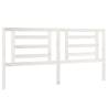 Stylish White Pine Bed Headboard - 186x4x100 cm