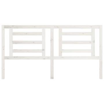 Stylish White Pine Bed Headboard - 186x4x100 cm