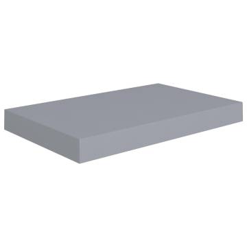 Stylish Grey Floating Wall Shelves - Set of 4 | HipoMarket UK