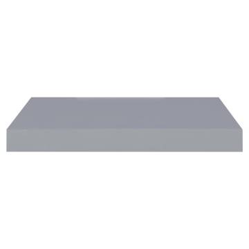 Stylish Grey Floating Wall Shelves - Set of 4 | HipoMarket UK