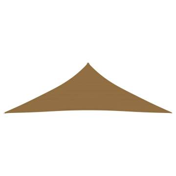 HDPE Sunshade Sail 160g Taupe 5x5x6m | UV & Mould Resistant