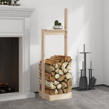 Log Holder 33.5x30x110 cm - Solid Pine Wood | HipoMarket