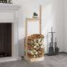 Log Holder 33.5x30x110 cm Solid Wood Pine Colour natural 