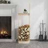 Log Holder 33.5x30x110 cm - Solid Pine Wood | HipoMarket