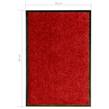 Doormat Washable Red 40x60 cm - Durable & Stylish